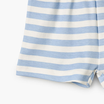 Juniors Crew Neck Short Sleeves T-shirt and Shorts Set with Food Print