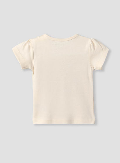 Juniors Crew Neck Short Sleeves T-shirt and Shorts Set with Cat Applique-baby-girls-clothing-setsandcoords-image-5