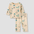 Juniors Pyjama Set with Graphic Print - Cotton - Long Sleeves - Blue / 12-18 mths