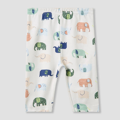 Juniors Pyjama Set with Elephant Print - Cotton - Long Sleeves