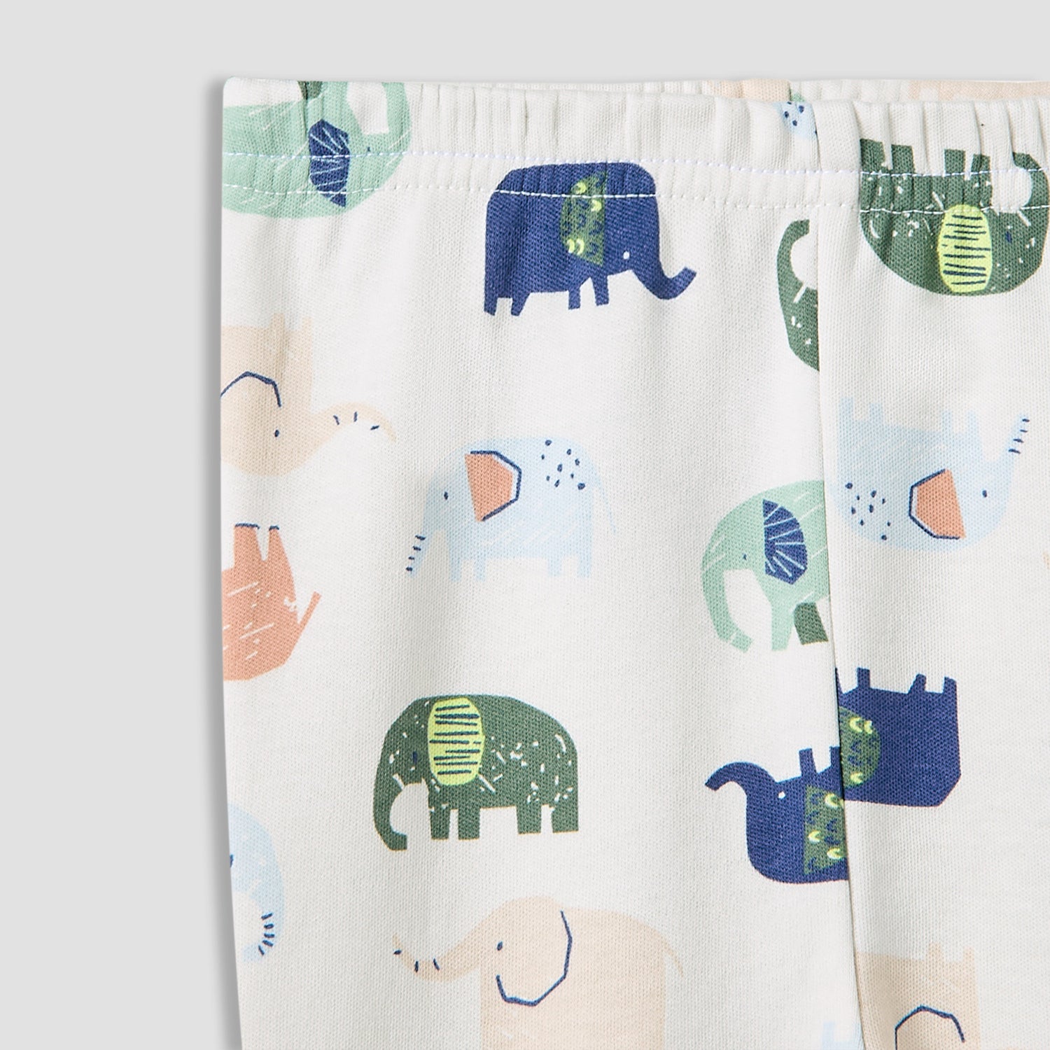 Juniors Pyjama Set with Elephant Print - Cotton - Long Sleeves