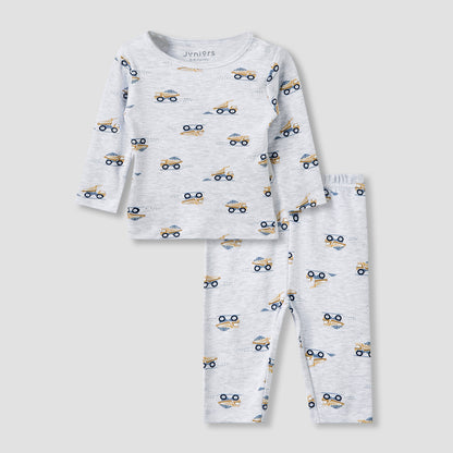 Juniors Pyjama Set with Truck Print - Cotton - Long Sleeves