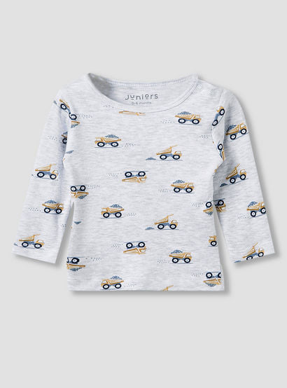 Juniors Pyjama Set with Truck Print - Cotton - Long Sleeves-promo_babyshop_Buy3for79_UAE130126-image-3