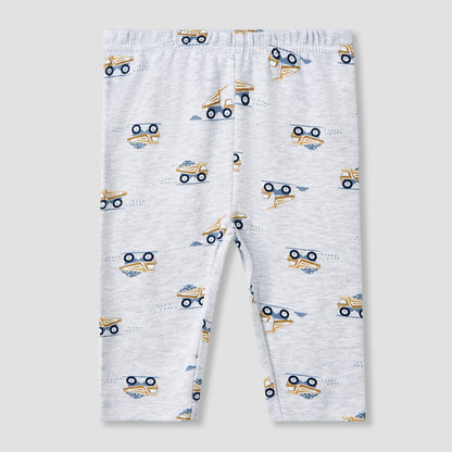 Juniors Pyjama Set with Truck Print - Cotton - Long Sleeves