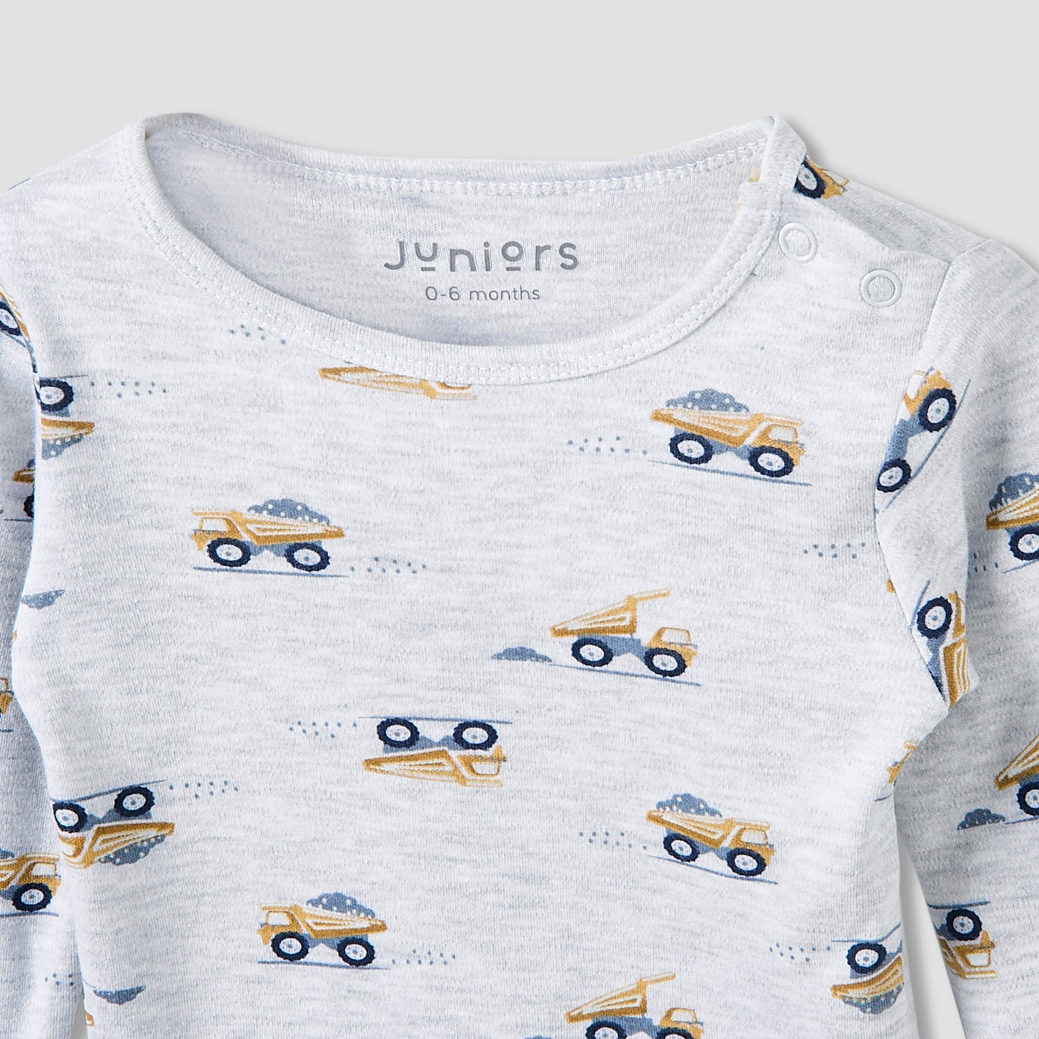 Juniors Pyjama Set with Truck Print - Cotton - Long Sleeves