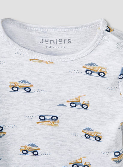 Juniors Pyjama Set with Truck Print - Cotton - Long Sleeves-promo_babyshop_Buy3for79_UAE130126-image-5