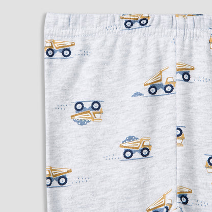 Juniors Pyjama Set with Truck Print - Cotton - Long Sleeves