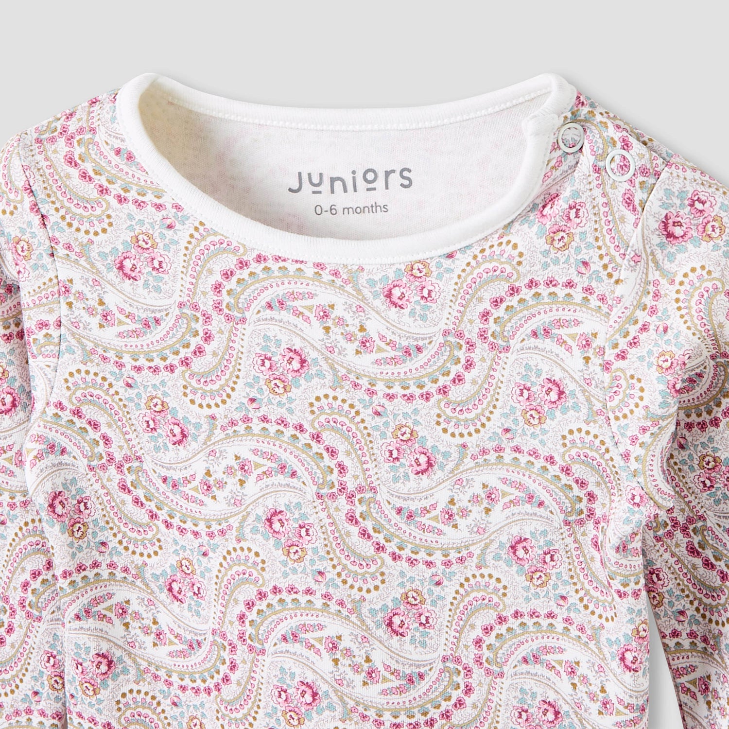 Juniors Pyjama Set with Floral Print - Cotton - Long Sleeves