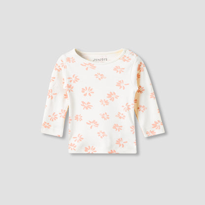 Juniors Pyjama Set with Floral Print - Cotton - Long Sleeves