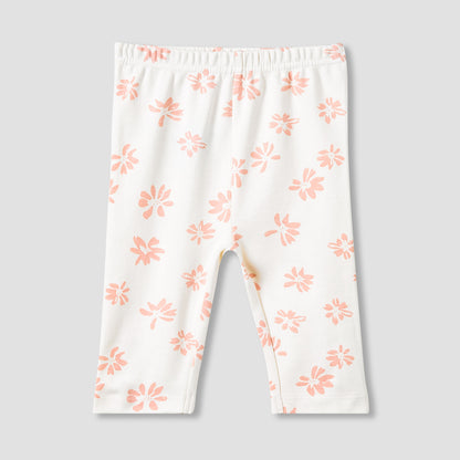 Juniors Pyjama Set with Floral Print - Cotton - Long Sleeves