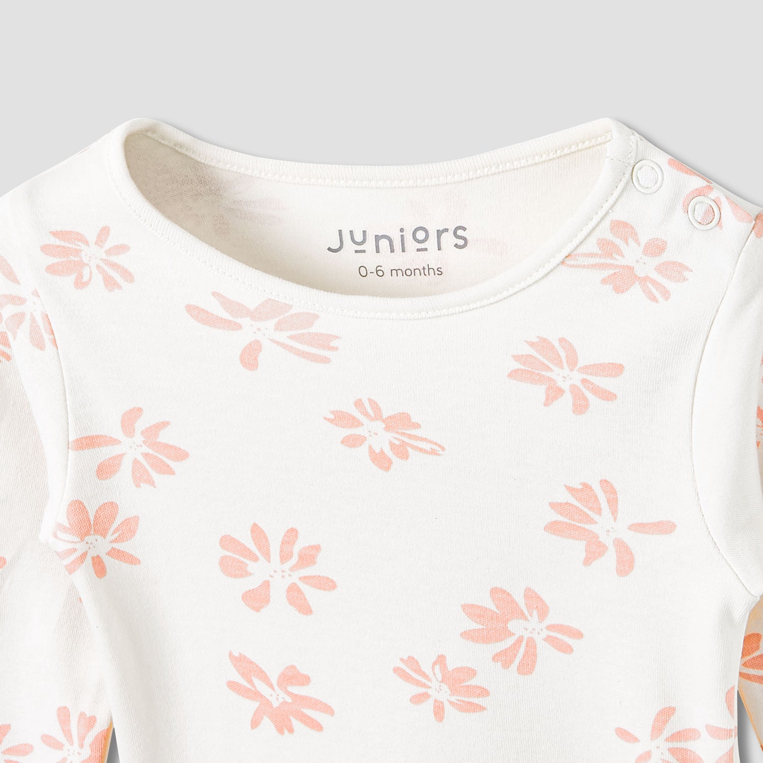 Juniors Pyjama Set with Floral Print - Cotton - Long Sleeves