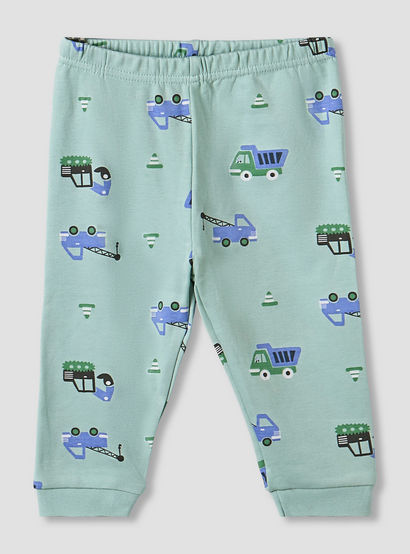 Pack of 2 Juniors Cotton Crew Neck Long Sleeve Pyjama Set with Vehicle Print-baby-boys-clothing-nightwear-pyjamasets-image-3