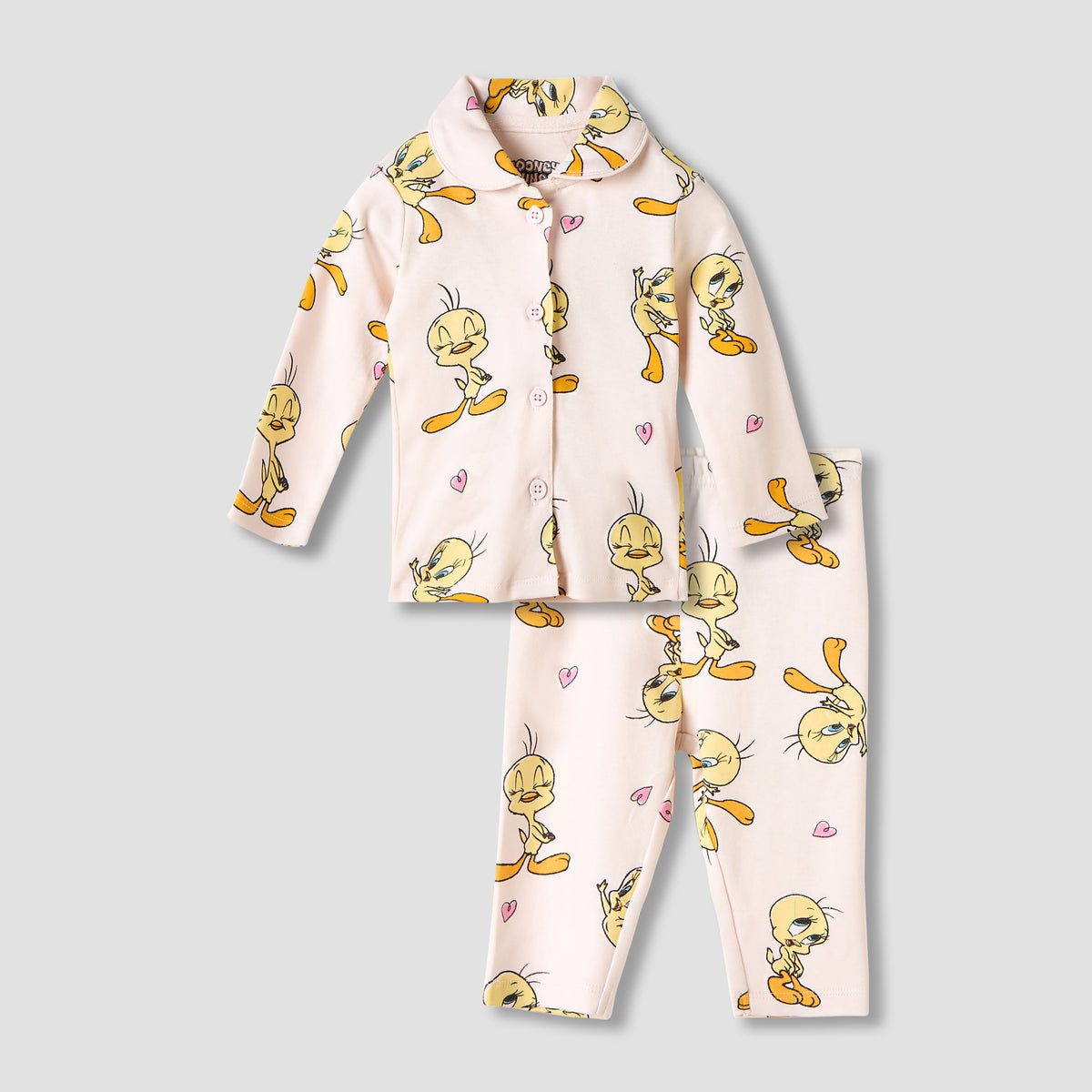 Disney Tweety Print Shirt and Pyjama Set