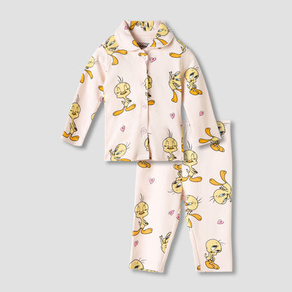 Disney Tweety Print Shirt and Pyjama Set