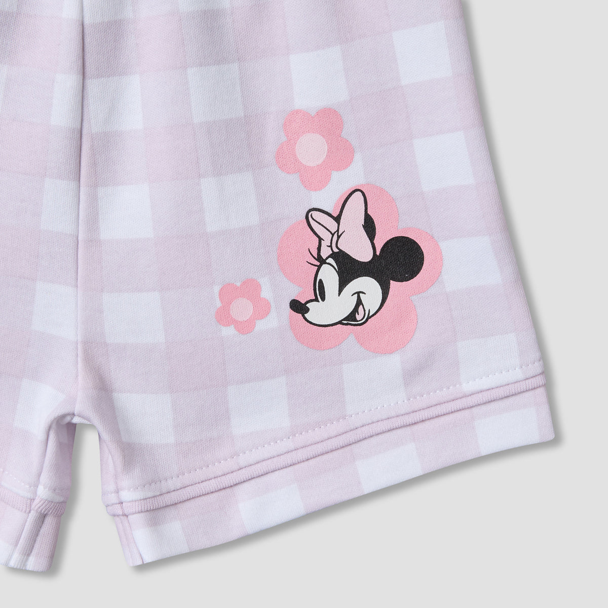 Disney Peter Pan Collar Short Sleeves Shirt and Shorts Set with Minnie Mouse Print