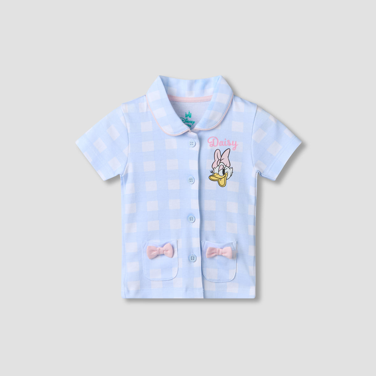 Disney Peter Pan Collar Short Sleeves Shirt and Shorts Set with Daisy Duck Print