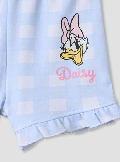 Disney Peter Pan Collar Short Sleeves Shirt and Shorts Set with Daisy Duck Print-baby-girls-clothing-setsandcoords-image-7