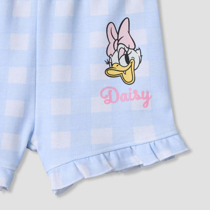 Disney Peter Pan Collar Short Sleeves Shirt and Shorts Set with Daisy Duck Print