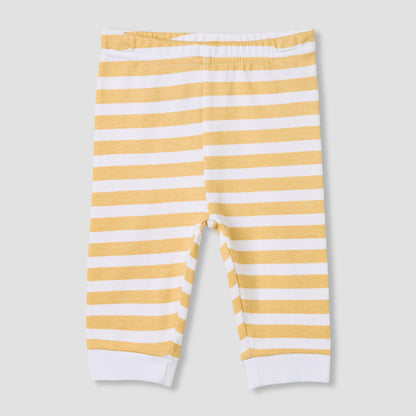 Juniors Pyjama Set with Construction Print - Cotton - Long Sleeves - Round Neck - Set of 3