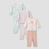 Juniors Pyjama Set with Assorted Prints – Cotton – Long Sleeve – Round Neck - Set of 3 - Multicolour / 18-24 mths