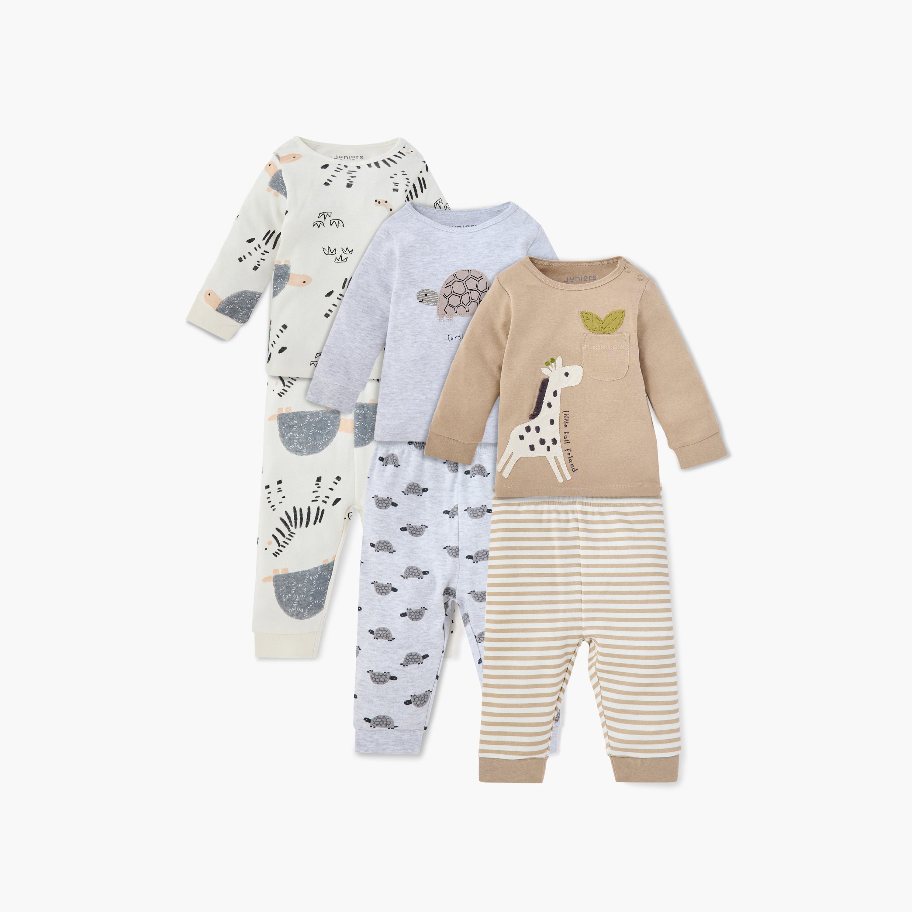 Juniors Assorted T-shirts and Pyjamas - Set of 3 - Multicolour / 12-18 mths