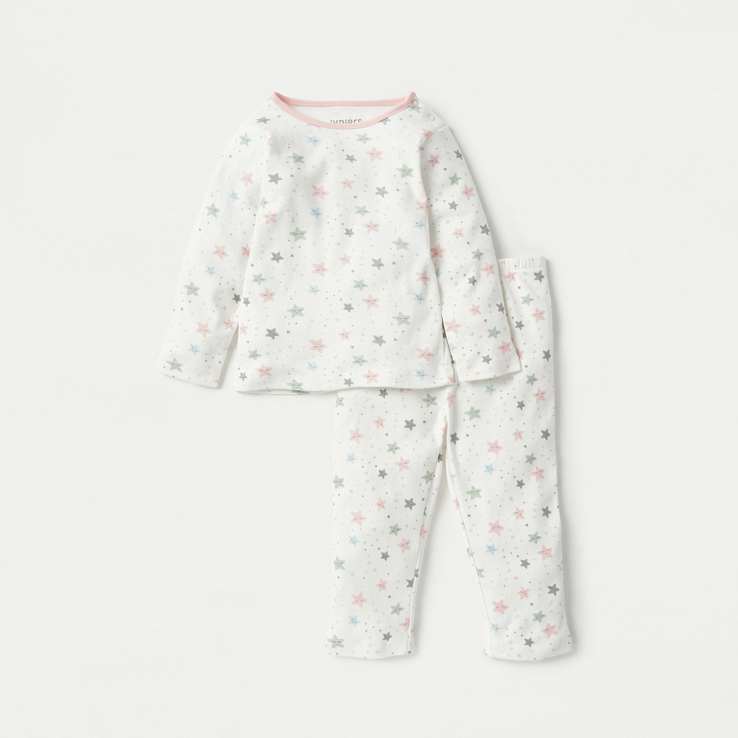 Juniors Star Print T-shirt and Pyjama Set