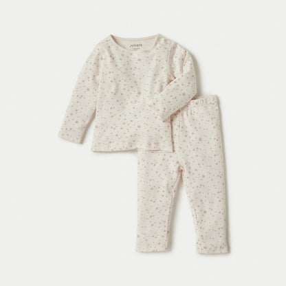 Juniors Star Print T-shirt and Pyjama Set