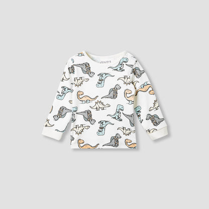 Juniors Dinosaur Print T-shirt and Pyjama Set