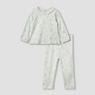 Juniors Floral Print Long Sleeve T-shirt and Pyjama Set-undefined-image-1