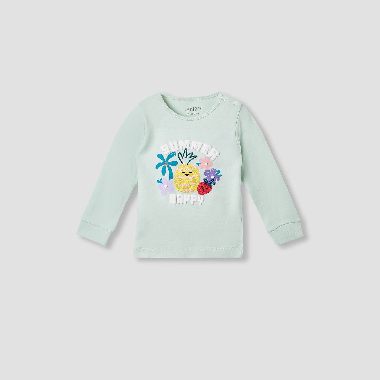 Juniors Printed T-shirt and Pyjama Set
