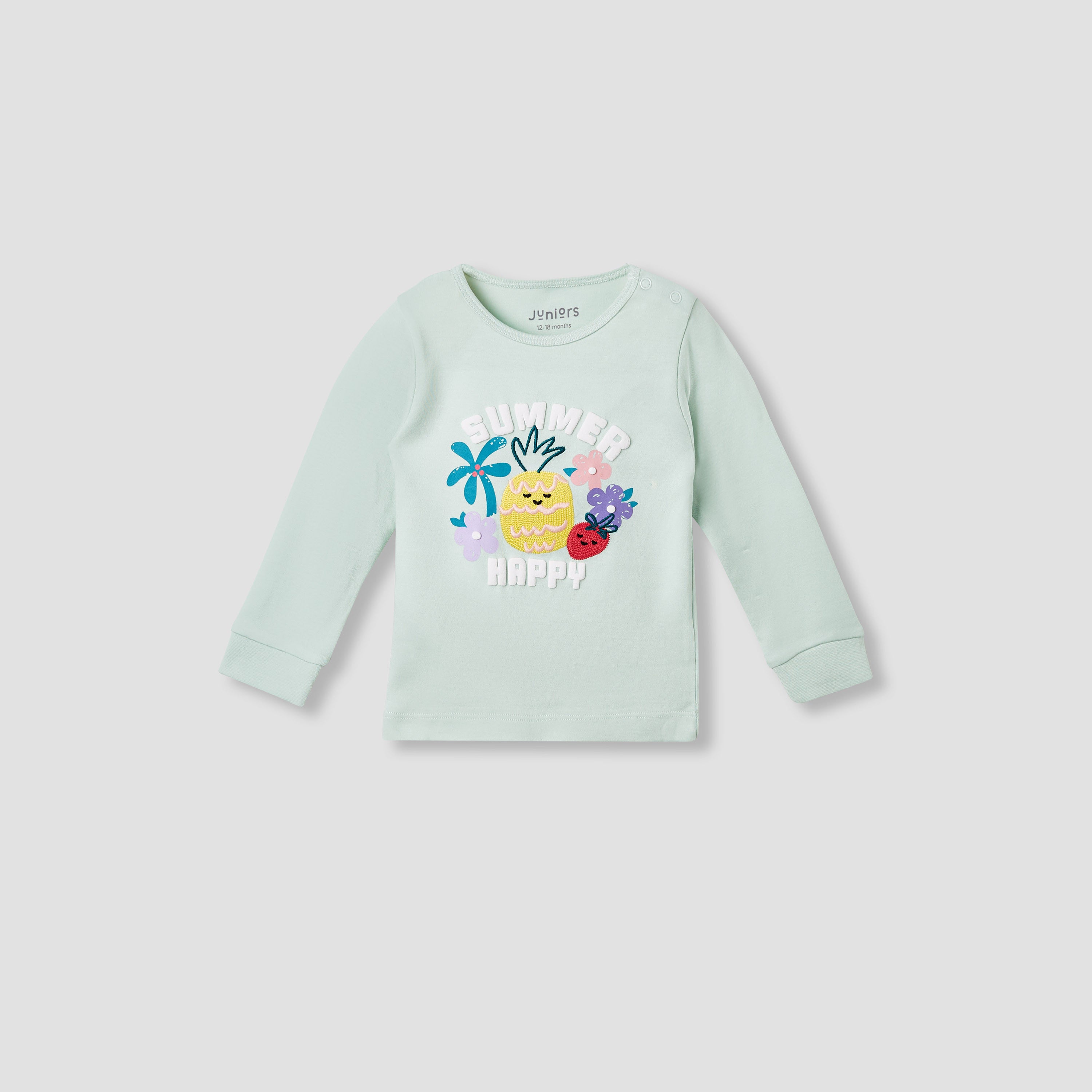 Juniors Printed T-shirt and Pyjama Set
