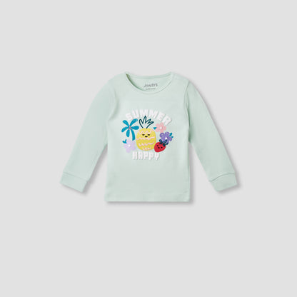 Juniors Printed T-shirt and Pyjama Set