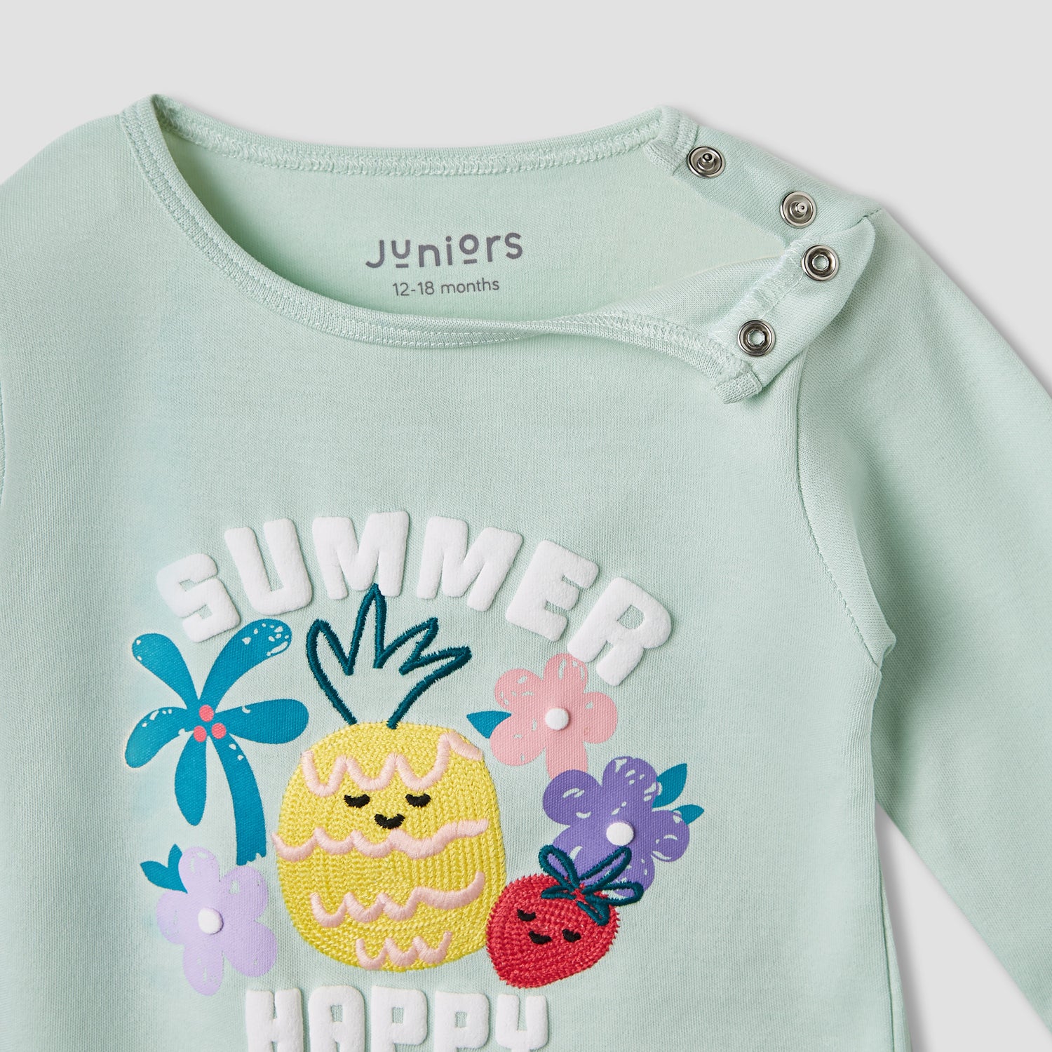 Juniors Printed T-shirt and Pyjama Set