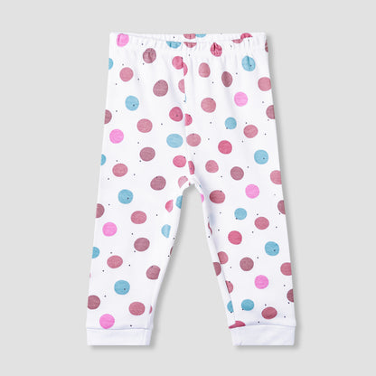 Juniors Embroidered T-shirt and Printed Pyjama Set