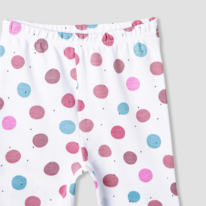 Juniors Embroidered T-shirt and Printed Pyjama Set