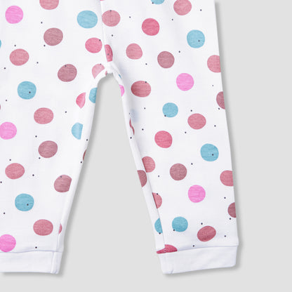 Juniors Embroidered T-shirt and Printed Pyjama Set