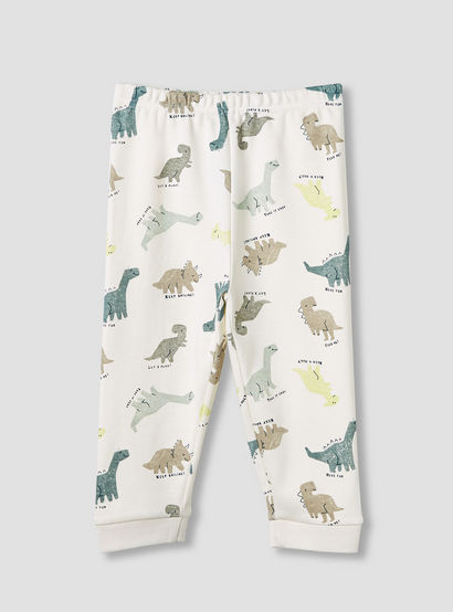Juniors Dinosaur Print T-shirt and Pyjama Set-baby-boys-clothing-nightwear-pyjamasets-image-4