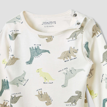Juniors Dinosaur Print T-shirt and Pyjama Set