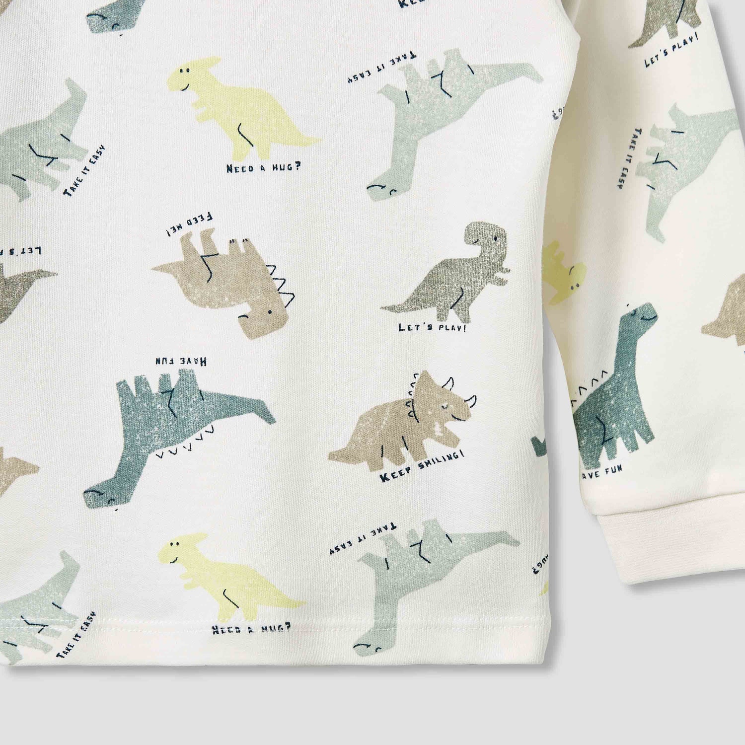Juniors Dinosaur Print T-shirt and Pyjama Set