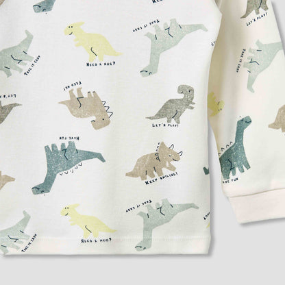 Juniors Dinosaur Print T-shirt and Pyjama Set