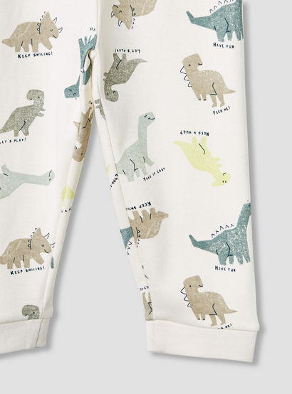 Juniors Dinosaur Print T-shirt and Pyjama Set-baby-boys-clothing-nightwear-pyjamasets-image-8