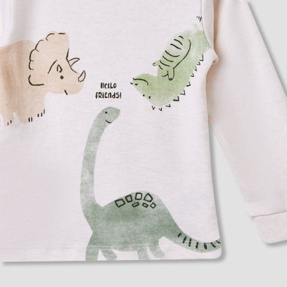 Juniors Dinosaur Print T-shirt and Pyjama Set