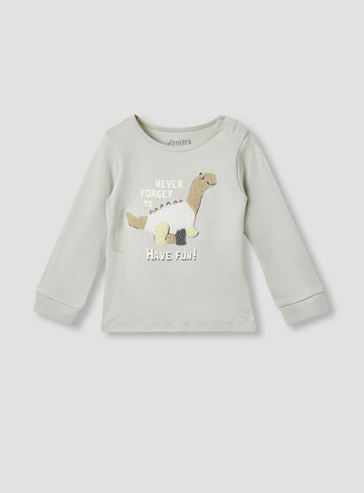 Juniors Dinosaur Print T-shirt and Pyjama Set-baby-boys-clothing-nightwear-pyjamasets-image-3