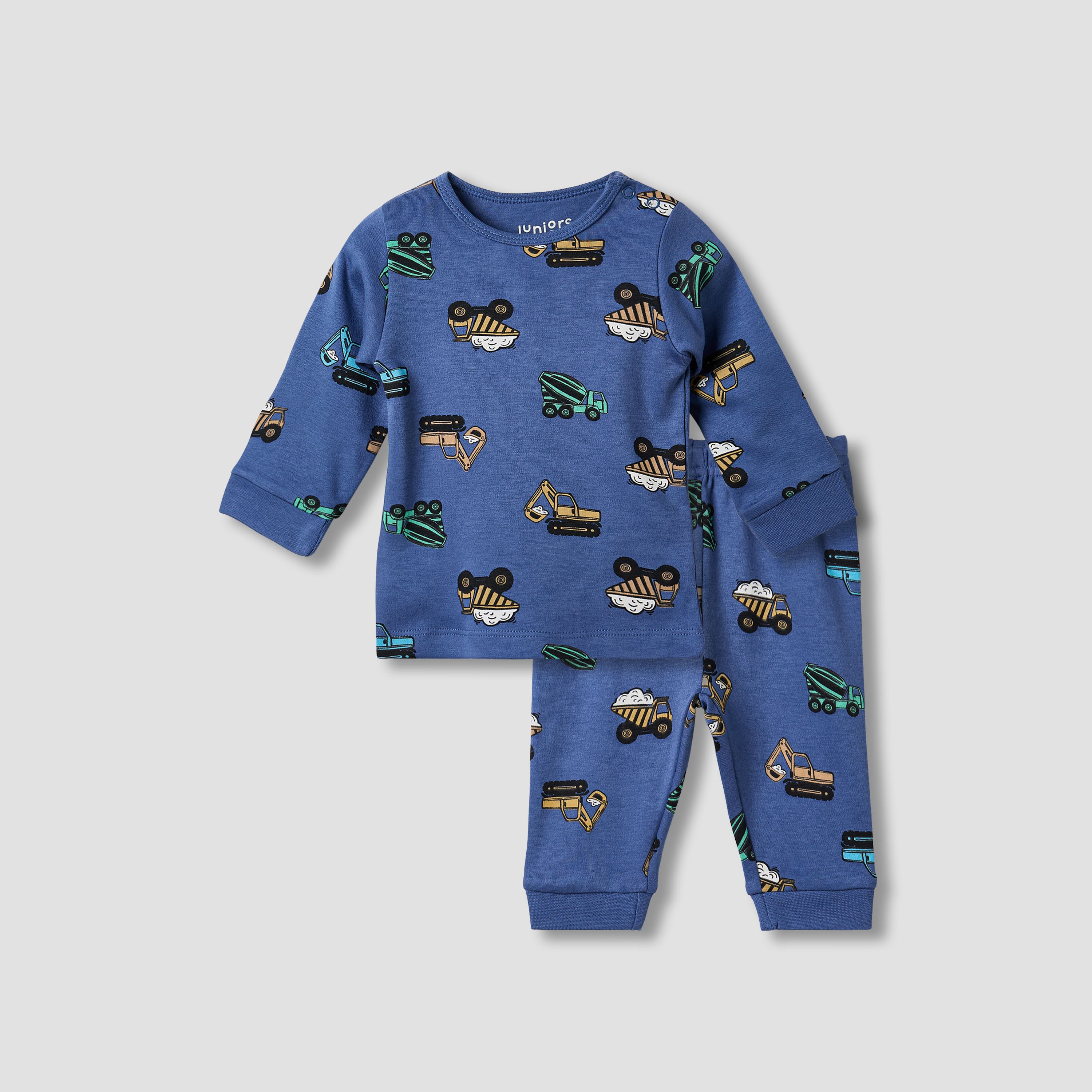 Juniors Tractor Print T-shirt and Pyjama Set