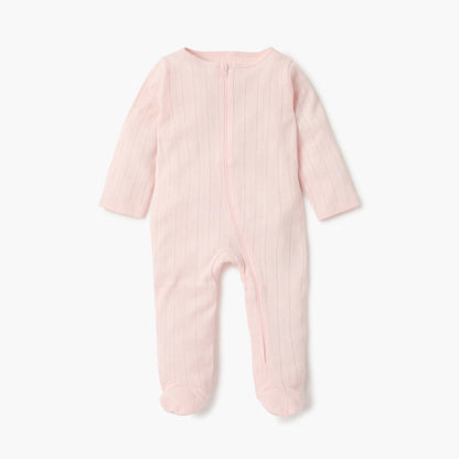 Juniors Striped Closed Feet Sleepsuit with Long Sleeves - Set of 7