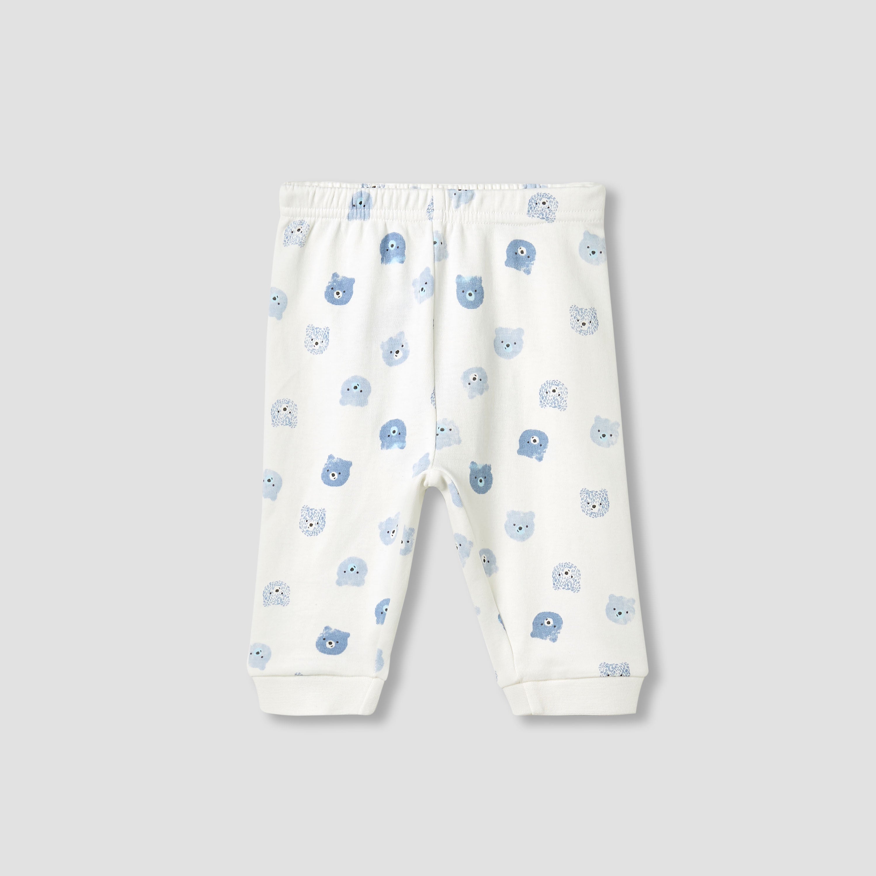 Juniors Pyjama Set with Bear Print - Cotton - Long Sleeves - Round Neck