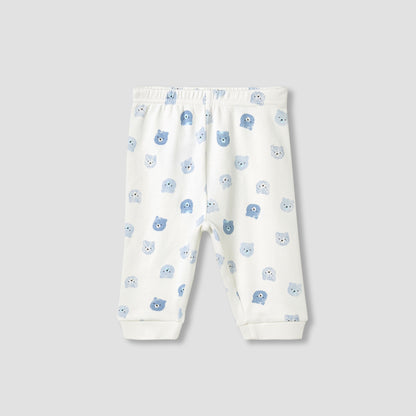 Juniors Pyjama Set with Bear Print - Cotton - Long Sleeves - Round Neck