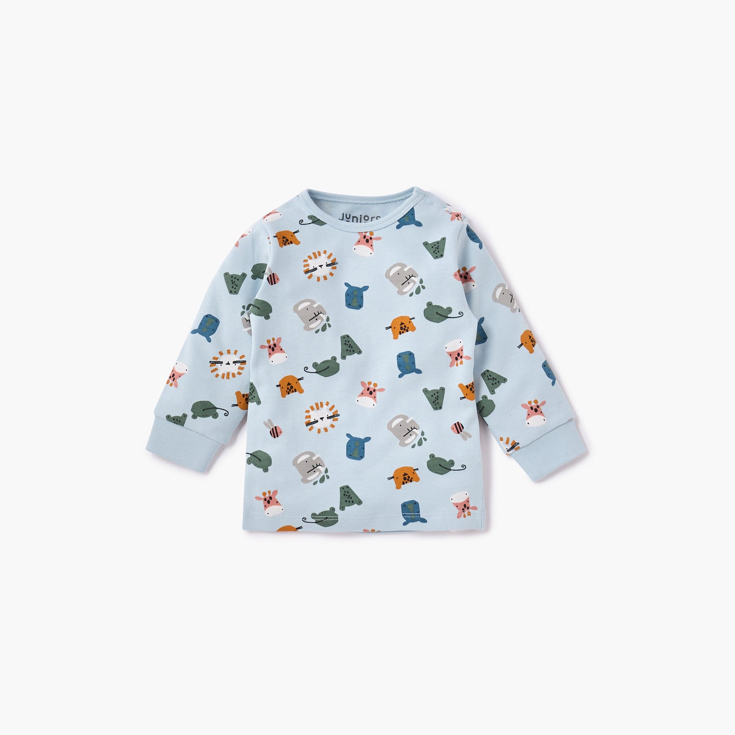 Juniors All-Over Animal Print T-shirt and Pyjama Set