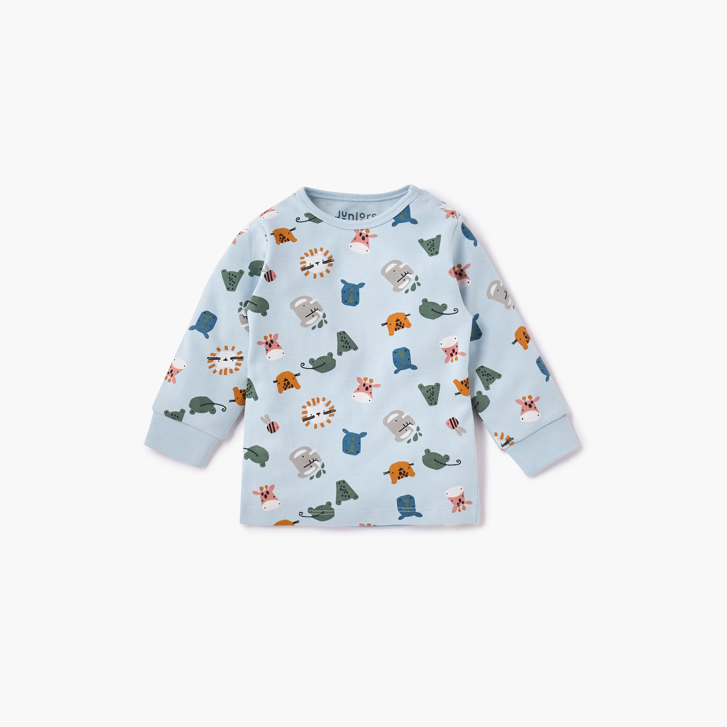 Juniors All-Over Animal Print T-shirt and Pyjama Set