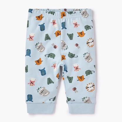 Juniors All-Over Animal Print T-shirt and Pyjama Set